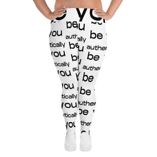 Load image into Gallery viewer, be you black and white leggings plus
