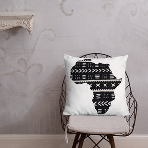 AQA black mudcloth print premium pillow (Africa)