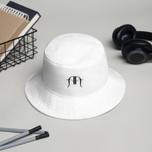 Load image into Gallery viewer, AQA double a logo bucket hat (white)
