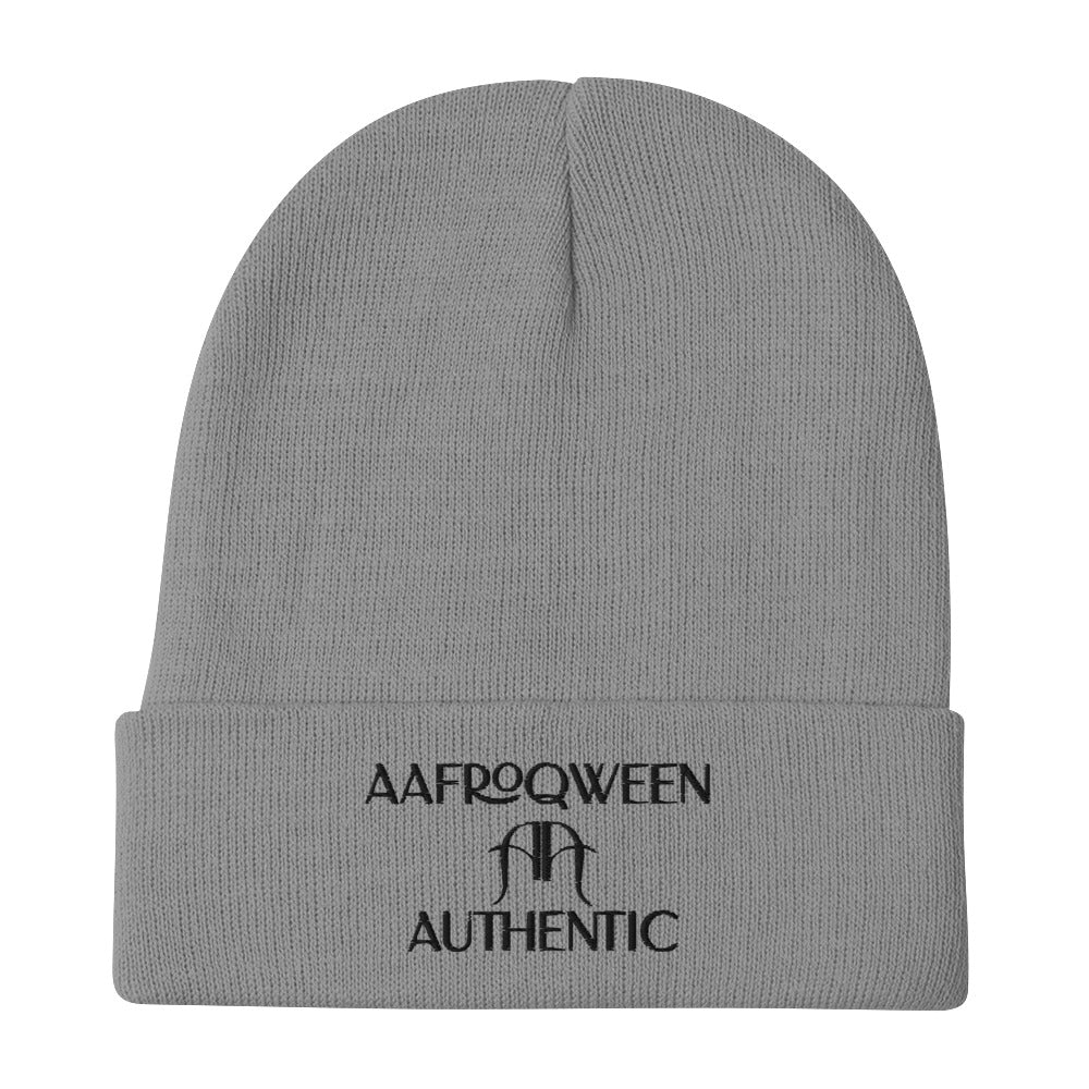 AQA double a logo embroidered beanie