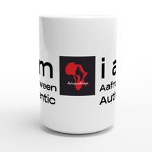 Load image into Gallery viewer, AQA i am Aafroqween Authentic 15oz ceramic logo mug
