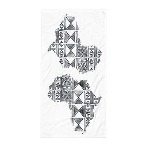AQA white mudcloth towel (Africa)