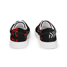 Load image into Gallery viewer, AQA limited edition qween of the Aafrofuture women’s lace-up canvas shoes (black accent)
