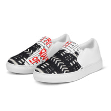 Load image into Gallery viewer, AQA limited edition qween of the Aafrofuture women’s slip-on canvas shoes
